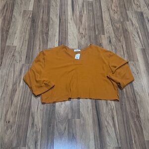 Double Zero Women's Orange Crop Top